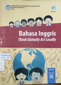 Image of BAHASA INGGRIS think globally act locally KELAS IX